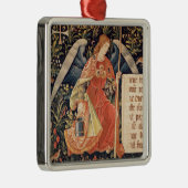 Engel mit einem Schwamm befestigt zu einer Stange Silbernes Ornament (Rechts)