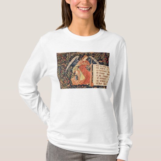 Engel mit einem Schwamm befestigt zu einer Stange T-Shirt (Vorderseite)