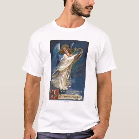Engel mit einer Harfe T-Shirt (Vorderseite)