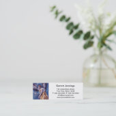 Engel mit einer weißen Taube Mini Visitenkarte (Stehend Vorderseite)