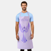 Engel mit Funkelnd Flügeln | Rosa und Lila Mama Schürze (Getragen)