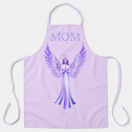 Engel mit Funkelnd Flügeln | Rosa und Lila Mama Schürze