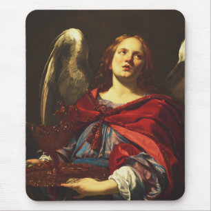 Engel mit Gefäß und Handtuch Mousepad