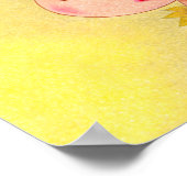 Engel mit gelben Haaren. Poster (Ecke)