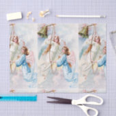 Engel mit Glocken-Seidenpapier Seidenpapier (Handwerk)