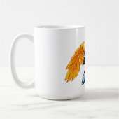 Engel mit großem Schwert Kaffeetasse (Links)