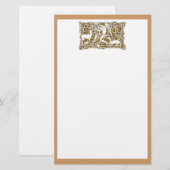Engel mit Harfe Briefpapier (Vorne/Hinten)