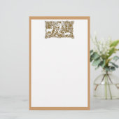 Engel mit Harfe Briefpapier (Stehend Vorderseite)