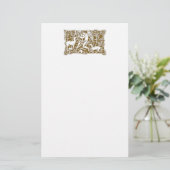 Engel mit Harfe Briefpapier (Stehend Vorderseite)
