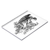 Engel mit Harfe und Flora Notizblock (Linke Seite)