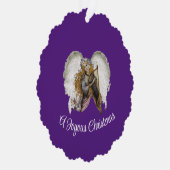 Engel mit Harfenpapier-Ornament-Karte Ornament Karte (Rechts)