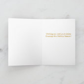 Engel mit Harfenweihnachtskarte Feiertagskarte (Innenseite)