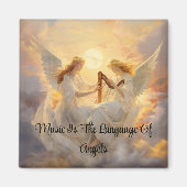 Engel mit Harp Square Magnet (Vorne)
