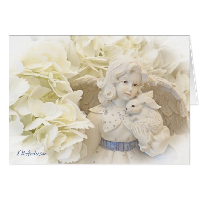Engel mit Häschen (Vorderseite (Horizontal))