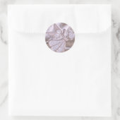 Engel mit Heftsticker Runder Aufkleber (Tasche)