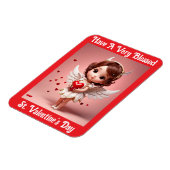 Engel mit Herz flexibler Foto-Magnet Magnet (Linke Seite)