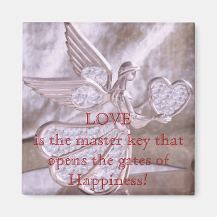 Engel mit Herzen Magnet