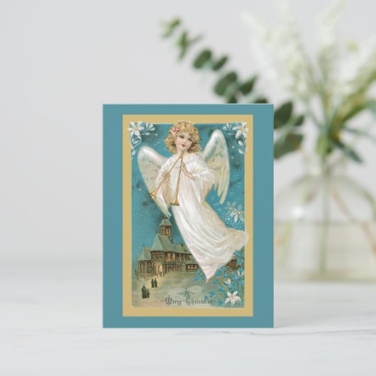 Engel mit Hornen Postkarte (Stehend Vorderseite)