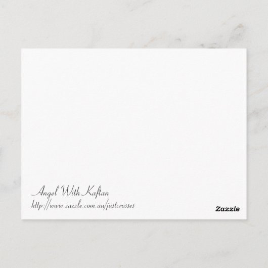 Engel mit Kaftan Postkarte (Rückseite)