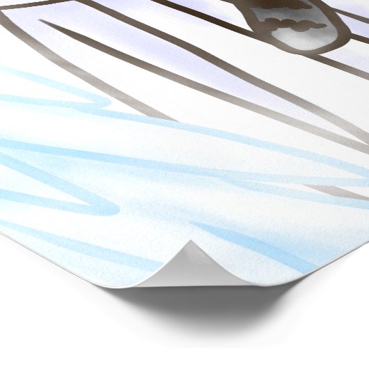 Engel mit Kat Poster (Ecke)