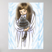Engel mit Kat Poster (Vorne)