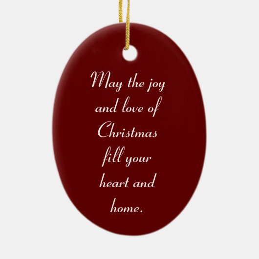 Engel mit Keramik Ornament (Hinten)