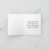 Engel mit Kind 1. Geburtstag Karte (Innenseite)