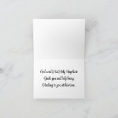 Engel mit Kindergrußkarte Karte (Innenseite)