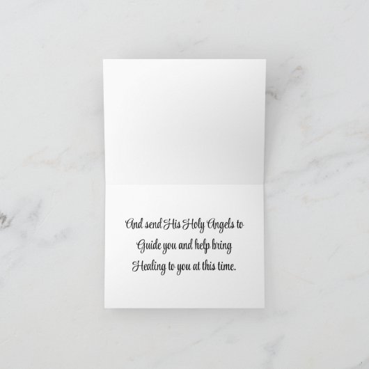 Engel mit Kindergrußkarte Karte (Innenseite)