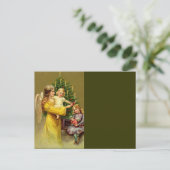 Engel mit Kindern und Baum Postkarte (Stehend Vorderseite)