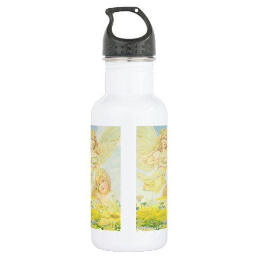 Engel mit Kranz Trinkflasche (Rückseite)