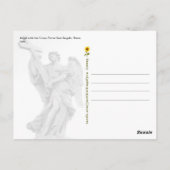 Engel mit Kreuz, Rom, Italien - Postkarte (Rückseite)