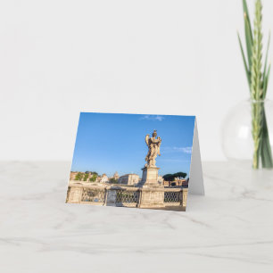 Engel mit Krone von Thorns - Sant'Angelo, Rom Feiertagskarte