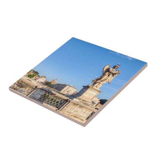 Engel mit Krone von Thorns - Sant'Angelo, Rom Fliese (Seite)