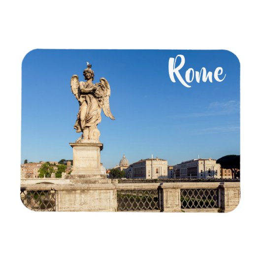 Engel mit Krone von Thorns - Sant'Angelo, Rom Magnet (Horizontal)