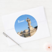 Engel mit Krone von Thorns - Sant'Angelo, Rom Runder Aufkleber (Umschlag)