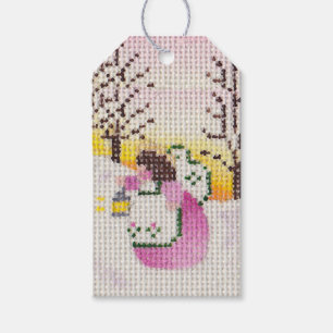 Engel mit Lattern Geschenkanhänger