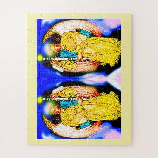 Engel mit Lichtern Puzzle (Vertikal)