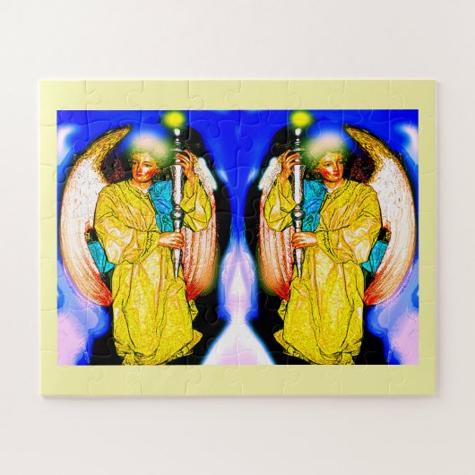 Engel mit Lichtern Puzzle (Horizontal)