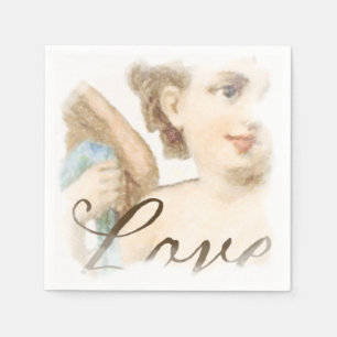Engel mit Liebe Serviette