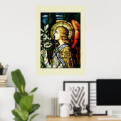 "Engel mit Lilies" Poster (Heimbüro)