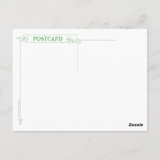 Engel mit Lute Postkarte (Rückseite)