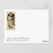 Engel mit Mandolin Postkarte (Rückseite)