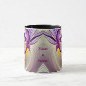Engel mit Orchid - personalisierbar Tasse (Zentrum)