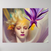 Engel mit Orchid Poster (Vorne)