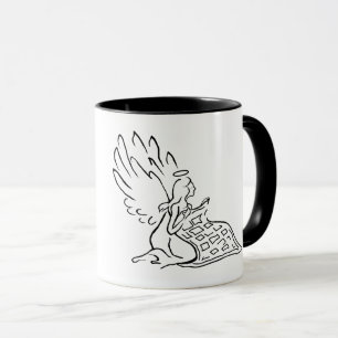 Engel mit Quilt-Tasse  Namen anpassen Tasse