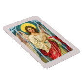 Engel mit rosa Band Triptychon Magnet (Rechte Seite)