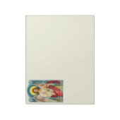 Engel mit rosa Band Triptychon Notizblock (Rotiert)