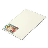 Engel mit rosa Band Triptychon Notizblock (angewinkelt)