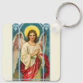 Engel mit rosa Band Triptychon Schlüsselanhänger (Rückseite)